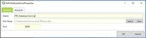 PRS Database Service General Settings.png