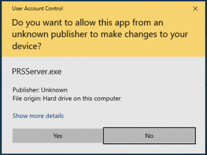 PRS Server UAC prompt.png